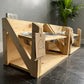 Wooden adjustable bowl holder